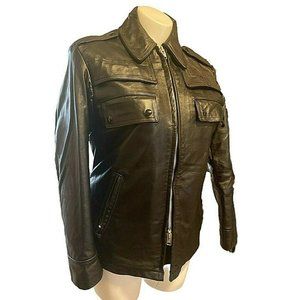 Vintage Skaggerac by Academy Leather Jacket Horsehide Lining Size 40 Style 2613